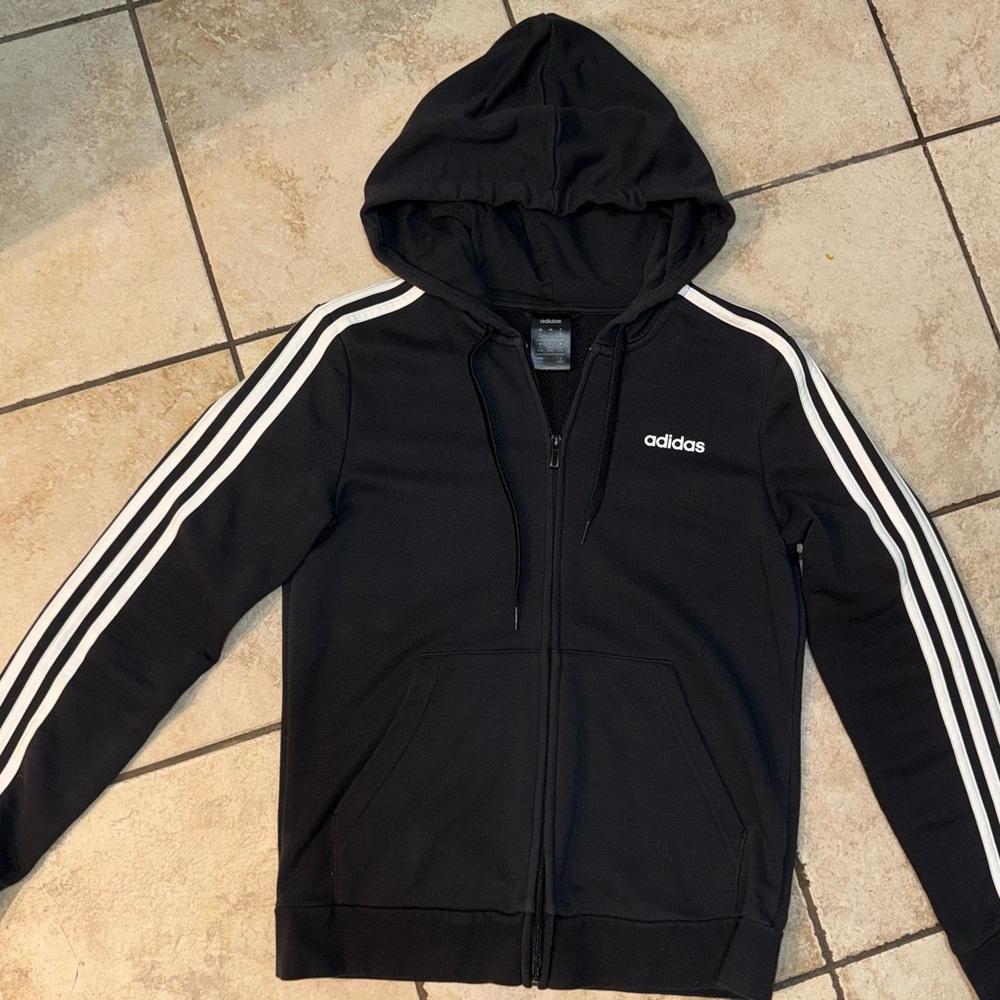 Women’s Adidas Black Zip-Up Jacket Size Medium